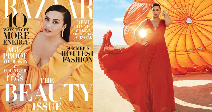 Demi Lovato Wears A Rainbow Worth Of Dresses For Her Harper S Bazaar Shoot Wowi News